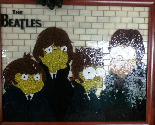 Proyecto de vitral floral