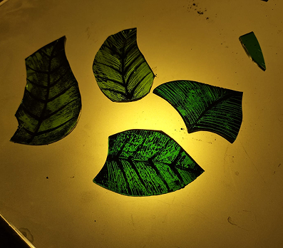 Proyecto de vitral floral