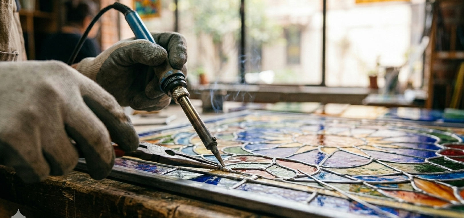 Taller de fabricación de vitrales